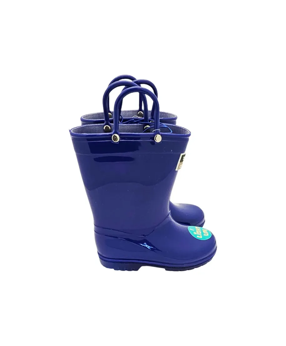 Town & Country Kids Light Up Wellies Blue