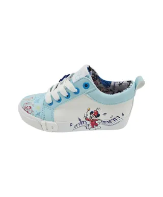 Ground Up Disney 100 Lace Up - Light Blue-White