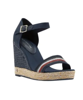 Sandały Tommy Hilfiger Grosgrain High Wedge Sandal W FW0FW0