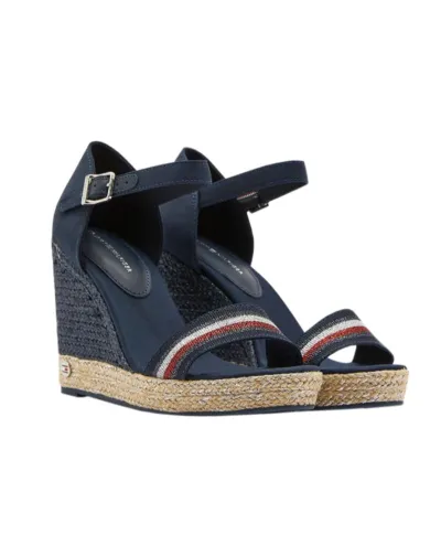 Sandały Tommy Hilfiger Grosgrain High Wedge Sandal W FW0FW0