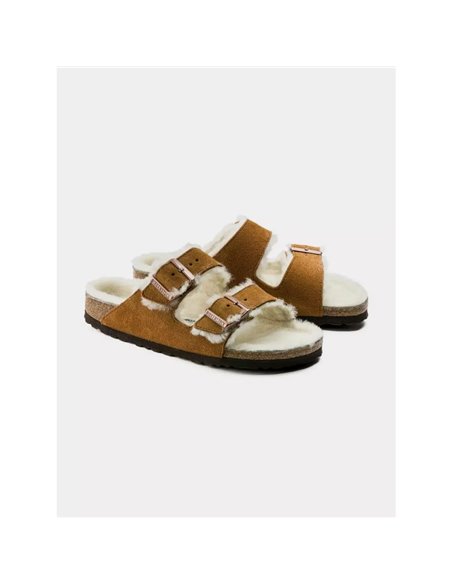 Klapki Birkenstock Arizona Shearling Mink W 1001135