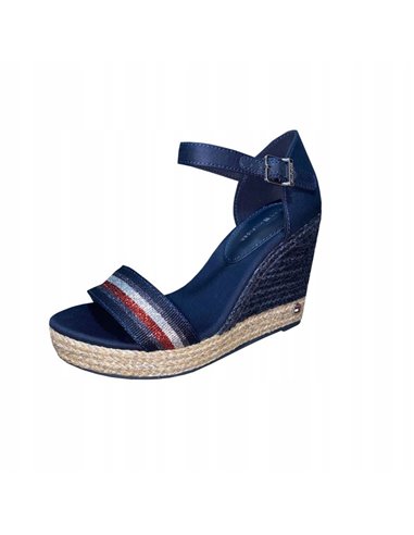 Sandały Tommy Hilfiger Grosgrain High Wedge Sandal W FW0FW05254