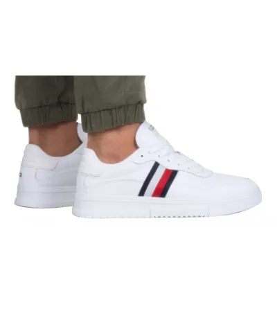 Buty Tommy Hilfiger Supercup Lealther Stripes M FM0FM04824YB