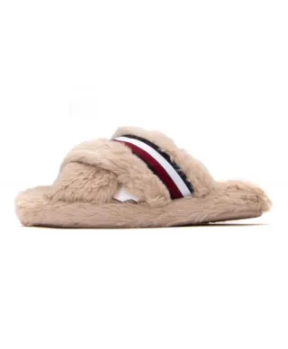 Kapcie Tommy Hilfiger Ful Cross Strap Home Slipper W FW0FW07