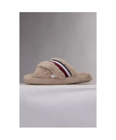 Kapcie Tommy Hilfiger Ful Cross Strap Home Slipper W FW0FW07