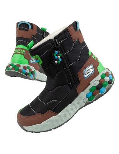 Śniegowce Skechers Jr 402216L/BKBR