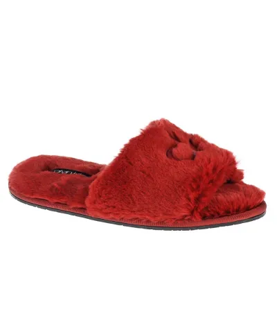 Kapcie Calvin Klein Slipper Sandal Fur W HW0HW00634-XB8