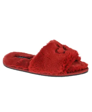 Kapcie Calvin Klein Slipper Sandal Fur W HW0HW00634-XB8