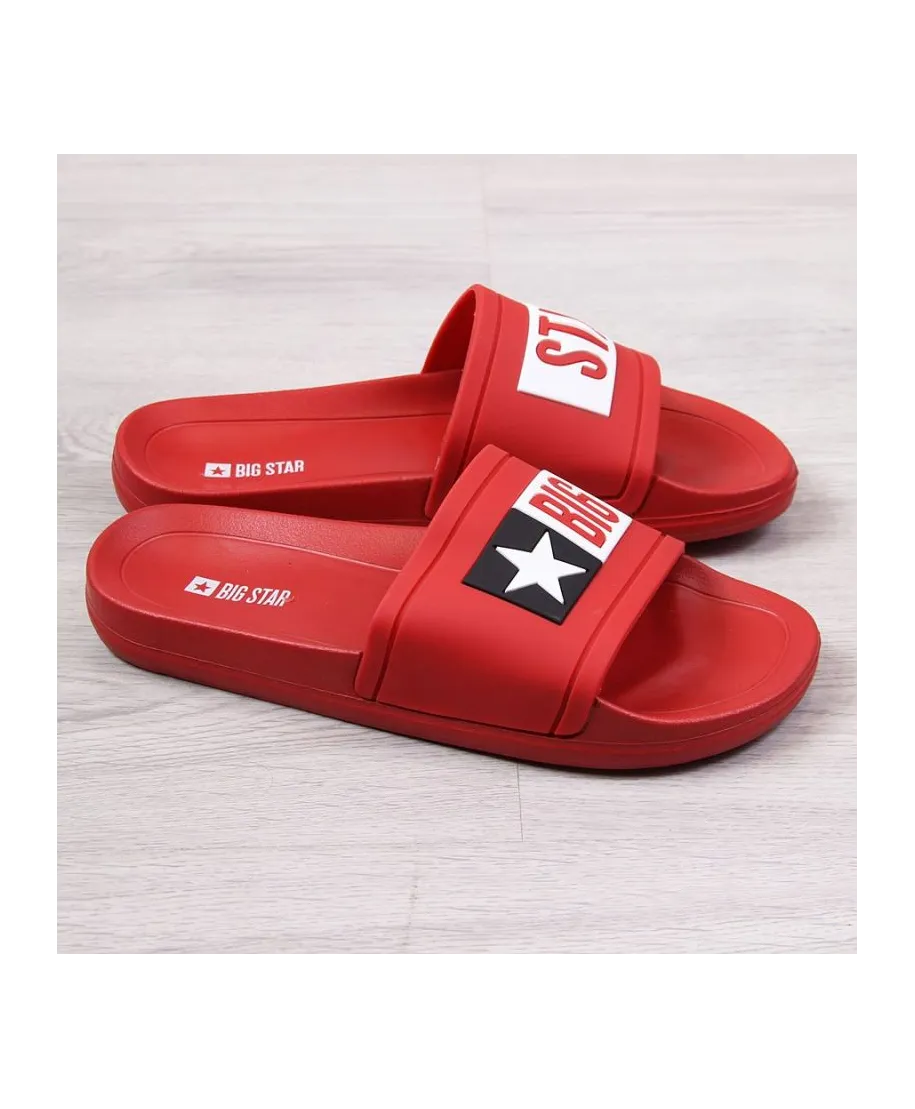 Rubber beach slippers Big Star W DD274A267 red