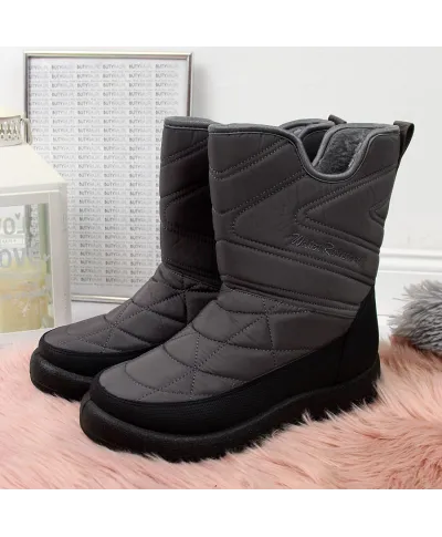 NEWS W EVE309B waterproof snow boots gray