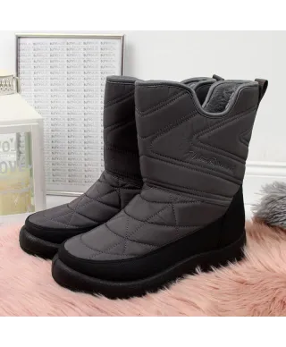 NEWS W EVE309B botas de nieve impermeables, gris