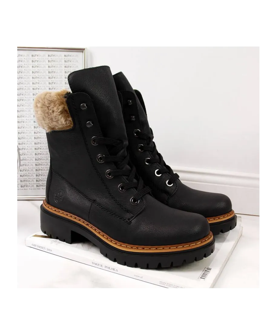 Rieker ankle boots with fur W 72630 R484