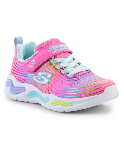 Buty Skechers S-Lights Wavy Beams Jr 302338L-PKMT