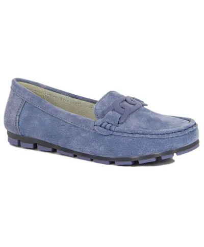 Mocasines Filippo W. piel azul