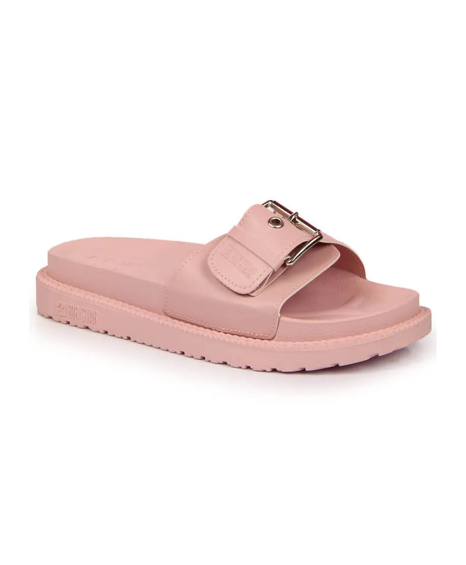 Chanclas plataforma Big Star W JJ274A308 rosa