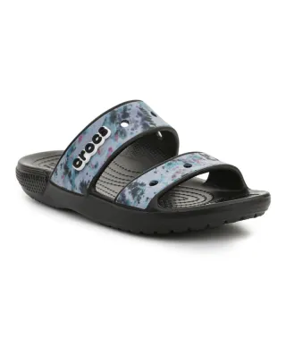 Sandalia con estampado tie dye clásico de Crocs Klapki para mujer 207283-988