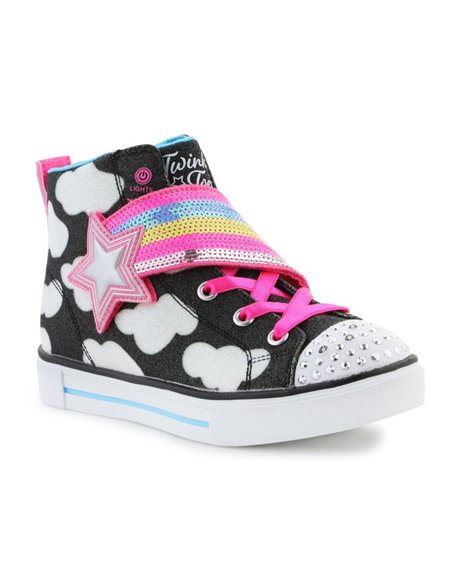 Buty Skechers Twinkle Toes: Twinkle Sparks - Shooting Star Jr 314775L-BKMT