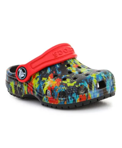 Klapki Crocs Classic Tie Dye Graphic Kids Clog T Jr 206994-4