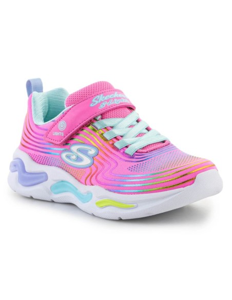 Buty Skechers S-Lights Wavy Beams Jr 302338L-PKMT