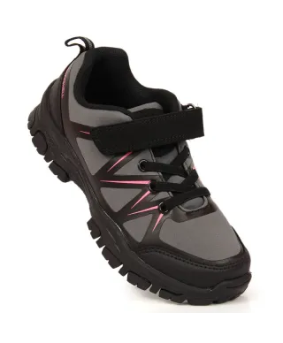 Buty trekkingowe na rzep American Club Jr AM902A szare