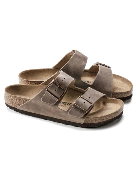 Klapki Birkenstock Arizona Tabacco Brown męskie/damskie brązowe regular szerokie (0352201)