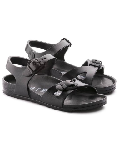 Sandały dziecięce Birkenstock RIO KIDS EVA Black czarne narrow wąskie (0126113)