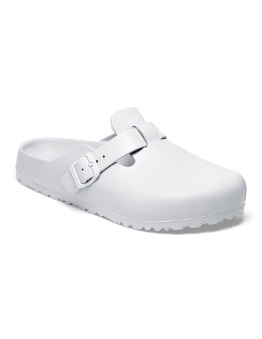 Chodaki męskie Birkenstock Boston Essentials EVA White medyczne klapki regular szerokie (1002315)