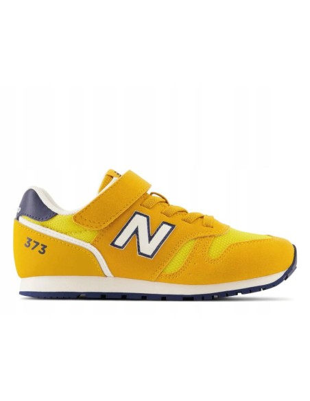 Buty sportowe dla chłopca/dziewczynki New Balance NB 373 zamszowe elementy żółte (YV373XW2)