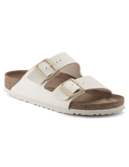 Klapki Birkenstock damskie Arizona Vegan Women Textile Narrow Eggshell na wąską stopę wegańskie (1022679)