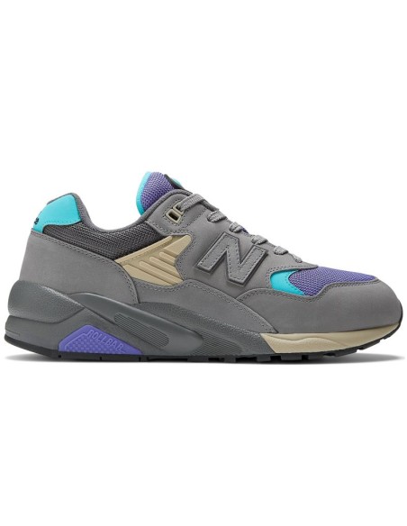 Buty męskie New Balance MT580VA2 RollBar szare sneakersy ze skóry zamszowej  (MT580VA2)