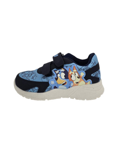 Buty Bluey Finley Blue Hook & Loop Trainers - Niebieskie